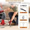 image:imageRIDGID 12128 3Piece Tool Set for Model K400 amp K3800 Drain Cleaning Drum Machine with Bulb Auger T211 Spade Cutter and A13 Pin Key
