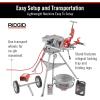 image:imageRIDGID 15682 Model 300 Power Drive Complete 38 RPM Pipe Threading Machine with 12Inch to 34Inch 1Inch to 2Inch Universal Alloy Threading Die Heads OilerScrew Gun