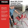 image:imageRIDGID 15682 Model 300 Power Drive Complete 38 RPM Pipe Threading Machine with 12Inch to 34Inch 1Inch to 2Inch Universal Alloy Threading Die Heads OilerScrew Gun
