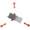 image:imageRIDGID 22168 Model VF99 V Head High Folding Pipe Stand 12inch Pipe Stand Red