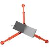 image:imageRIDGID 22168 Model VF99 V Head High Folding Pipe Stand 12inch Pipe Stand Red