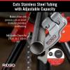 image:imageRIDGID 29963 Model 35S 14 to 138 Stainless Steel Tubing Cutter with XCEL Knob SilverSmall