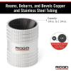 image:imageRIDGID 29983 Model 223S InnerOuter Tubing and Pipe Reamer for 14 to 114 Stainless Steel and Copper Tubing Pipe and Tube Deburring Reamer with 45 Cutting EdgesSmall Pack of 12