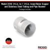 image:imageRIDGID 29983 Model 223S InnerOuter Tubing and Pipe Reamer for 14 to 114 Stainless Steel and Copper Tubing Pipe and Tube Deburring Reamer with 45 Cutting EdgesSmall