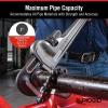 image:imageRIDGID 31105 Model 824 Aluminum Straight Pipe Wrench 24inch Plumbing Wrench greyWrench