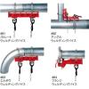 image:imageRIDGID 40220 461 Straight Pipe Welding Vise 12inch to 8inch Pipe Welding ClampRedSmall