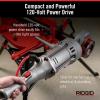 image:imageRIDGID 41935 Model 700 HandHeld 120Volt Power Drive Pipe Threader Compatible with RIDGID 12R 00R 00RB and 11R Die Heads SilverPower Drive