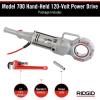 image:imageRIDGID 41935 Model 700 HandHeld 120Volt Power Drive Pipe Threader Compatible with RIDGID 12R 00R 00RB and 11R Die Heads SilverPower Drive