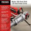image:imageRIDGID 41935 Model 700 HandHeld 120Volt Power Drive Pipe Threader Compatible with RIDGID 12R 00R 00RB and 11R Die Heads SilverPower Drive