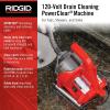 image:imageRIDGID 55808 PowerClear 120Volt Drain Cleaning Machine Kit for Tubs Showers and Sinks Drain Cleaner Machine Kit with AUTOFEED Inner Core Cable and Guide HoseKit