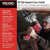image:imageRIDGID 67053 RP 350 ProPress 8Piece Pressing Tool Kit with 18Volt Battery Charger 4 ProPress Press Tool Jaws 12 to 2 and CaseBattery Kit WProPress Jaws 12  1 Jaws Capacity