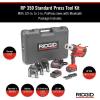 image:imageRIDGID 67053 RP 350 ProPress 8Piece Pressing Tool Kit with 18Volt Battery Charger 4 ProPress Press Tool Jaws 12 to 2 and CaseBattery Kit WProPress Jaws 12  1 Jaws Capacity