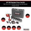 image:imageRIDGID 67053 RP 350 ProPress 8Piece Pressing Tool Kit with 18Volt Battery Charger 4 ProPress Press Tool Jaws 12 to 2 and CaseBattery Kit WProPress Jaws 12  2 Jaws Capacity