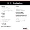 image:imageRIDGID 67178 Model RP 351 ProPress Standard Press Tool Kit with Battery Charger 12 to 2 Press Tool Jaws and Carrying CaseCorded no battery kit WProPress Jaws 12  2 Jaws Capacity