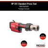 image:imageRIDGID 67178 Model RP 351 ProPress Standard Press Tool Kit with Battery Charger 12 to 2 Press Tool Jaws and Carrying CaseTool Only No Battery Kit or Jaws