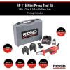 image:imageRIDGID 72553 Model RP 115 Mini Press Tool and Battery Kit with 12 to 34 ProPress Press Tool Jaws 2V LiIon Battery 12V Charger and Carrying Case  RedMini Press Tool Kit 12  34 Jaws Capacity