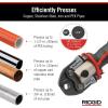 image:imageRIDGID 78148 RP 251 Compact Press Tool Battery Kit with ProPress Jaws 12 to 114 InLine Pressing Tool for Copper Stainless Steel PEX and Carbon SteelBattery Kit 12114 Jaws Capacity