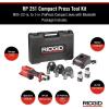 image:imageRIDGID 78158 RP 251 Compact Press Tool Battery Kit with ProPress Jaws 12 to 1 InLine Pressing Tool for Copper Stainless Steel PEX and Carbon SteelLarger Application