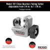 image:imageRidgid  CC247 RIDGID 40617 Model 101 Close Quarters Tubing Cutter 14inch to 118inch Tube Cutter SilverSmall Pack of 6