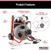 image:imageRidgid 27013 K400AF 115Volt C45IW Drum Machine with C45 Integral Wound Cable with Autofeed