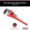 image:imageRidgid 60 HD 8 capacity 60 Long HeavyDuty Straight Pipe Wrench Red Medium
