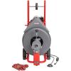 image:imageRIDGID 42007 K750 Drum Machine with C100 34 Inch x 100 Foot Inner Core Cable and AUTOFEED Control Drain Cleaner Machine and Drain Cleaning Snake with Drain Auger