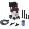 image:imageRIDGID 50353 1610RV Stainless Steel 16Gal Wet Dry Shop Vacuum with Cart 65 Peak HP Motor Large Wheels Pro Hose Drain and Blower Port Red