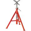 image:imageRIDGID 56662 Model VJ99 V Head High Pipe Stand 12inch Pipe Stand Red
