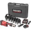 image:imageRIDGID 67178 Model RP 351 ProPress Standard Press Tool Kit with Battery Charger 12 to 2 Press Tool Jaws and Carrying CaseBattery Kit WProPress Jaws 12  2 Jaws Capacity