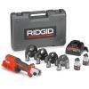 image:imageRIDGID 78148 RP 251 Compact Press Tool Battery Kit with ProPress Jaws 12 to 114 InLine Pressing Tool for Copper Stainless Steel PEX and Carbon SteelBattery Kit 12114 Jaws Capacity