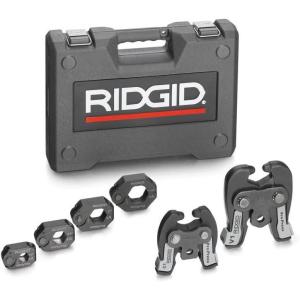 image:imageRIDGID 28048 V1C1 Combo Kit for Compact and Standard Press Tools with 12 to 114 Press Rings V1 and C1 Actuators and Case Press RingActuator Kit for ProPress System Fittings
