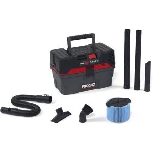 image:imageRIDGID 50318 4500RV ProPack 45Gal Portable Wet Dry Shop Vacuum with Toolbox Design 50 Peak HP Motor Expandable Pro Hose and Blower Port RedDry Vac