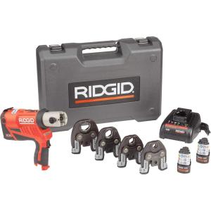 image:imageRIDGID 57398 RP 240 Compact Press Tool Presses up to 114 Copper and Stainless Steel 112 PEX Tubing and 1 Carbon SteelPress Tool
