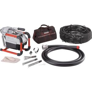 image:imageRIDGID 66497 K60SPSE Sectional Machine Sectional Sewer Machine with A61 Auger Tool Kit and A62 Drain Cable Kit Drain Cleaner MachineSectional Machine