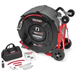 image:imageRIDGID 66593 FlexShaft K9306 Drain Cleaning Machine for 3 to 6 Pipes Includes 125 38 Cable and Kit 15 HP Motor with IClutch Technology