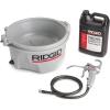 image:imageRIDGID 10883 Model 418 Handheld Oiler Bucket with 1 Gallon of Premium Thread Cutting Oil for Pipe Threader Tools AntiSlip Grip Lubricator SilverOiler