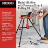 image:imageRIDGID 10883 Model 418 Handheld Oiler Bucket with 1 Gallon of Premium Thread Cutting Oil for Pipe Threader Tools AntiSlip Grip Lubricator SilverOiler