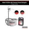 image:imageRIDGID 10883 Model 418 Handheld Oiler Bucket with 1 Gallon of Premium Thread Cutting Oil for Pipe Threader Tools AntiSlip Grip Lubricator SilverOiler