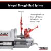 image:imageRIDGID 26092 Model 1224 NPT 120Volt Threading Machine with Hammer Chuck for 14 to 4 Lines 14Inch to 2Inch 1 12Inch to 4Inch Die Heads SilverRed