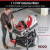 image:imageRIDGID 26092 Model 1224 NPT 120Volt Threading Machine with Hammer Chuck for 14 to 4 Lines 14Inch to 2Inch 1 12Inch to 4Inch Die Heads SilverRed