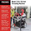 image:imageRIDGID 26092 Model 1224 NPT 120Volt Threading Machine with Hammer Chuck for 14 to 4 Lines 14Inch to 2Inch 1 12Inch to 4Inch Die Heads SilverRed