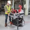 image:imageRIDGID 26092 Model 1224 NPT 120Volt Threading Machine with Hammer Chuck for 14 to 4 Lines 14Inch to 2Inch 1 12Inch to 4Inch Die Heads SilverRed