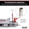 image:imageRIDGID 26092 Model 1224 NPT 120Volt Threading Machine with Hammer Chuck for 14 to 4 Lines 14Inch to 2Inch 1 12Inch to 4Inch Die Heads SilverRed