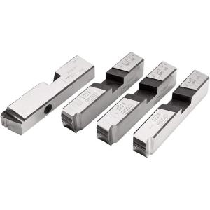 image:imageRIDGID 26192 4Piece Pipe Threader Dies Set 2 12Inch to 4Inch Compatible with Model 1224 Threading Machine RightHanded HighSpeed SteelMachine Dies