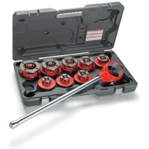 image:imageRIDGID 36505 Exposed Ratchet Threader Set 18 to 2 inSilverRedSmall