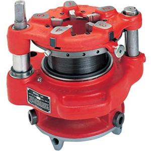 image:imageRIDGID 36620 141 NPT Receding Geared Threader for 2 12Inch to 4Inch Pipes BuiltIn Jaw Clutch Fully Enclosed Gearing Red