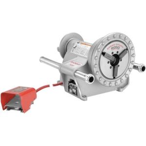 image:imageRIDGID 41855 Model 300 Power Drive Pipe Threading Machine 38 RPM 12 Universal Motor 115V 2560Hz Compatible with Model 975 916 918 and 920 Roll Groovers Silver