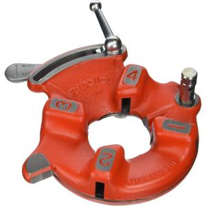 image:imageRIDGID 97065 811A Universal Quick Opening Right Hand Oiling Die Head for 18Inch to 2Inch NPT Pipes Durable Cast Iron Construction RedTools