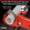 image:imageRIDGID 23488 Model PC1250 Single Stroke Plastic Pipe and Tubing Cutter 18inch to 158inch Pipe CutterSmall