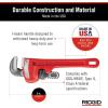 image:imageRIDGID 31000 Model 6 HeavyDuty Plumbing Straight 6 Pipe Wrench Red Made in the USA
